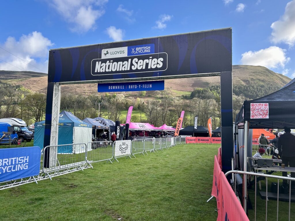 Finish line - British Cycling National Series Rhyd-y-Felin 2026